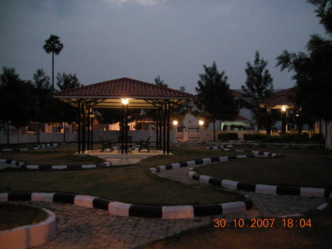 Land Scape garden at Night